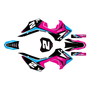honda crf110f graphics kit 2013-2018 lightning series magenta