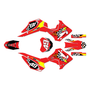 honda crf110f graphics kit 2013-2018 pecker series red