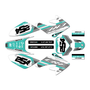 honda crf100 graphics kit 2011-2016 redeemer series teal