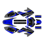 honda crf100 graphics kit 2011-2016 redeemer series blue-shift