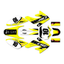 honda crf100 graphics kit 2004-2010 speed series yellow