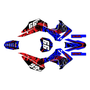 honda crf110f graphics kit 2013-2018 revolt series blue