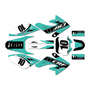 honda crf100 graphics kit 2011-2016 speed series teal