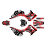 honda crf110f graphics kit 2013-2018 semper series red