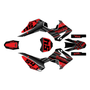 honda crf110f graphics kit 2013-2018 split series red-shift