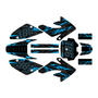 honda crf100 graphics kit 2011-2016 twitch series cyan