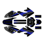 honda crf100 graphics kit 2004-2010 usa series blue-shift