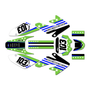 honda crf100 graphics kit 2011-2016 usa series green
