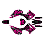 honda crf110f graphics kit 2013-2018 twitch series magenta-shift