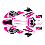 honda crf100 graphics kit 2004-2010 venom series magenta