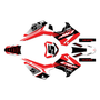 honda crf110f graphics kit 2013-2018 venom series red