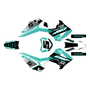 honda crf110f graphics kit 2013-2018 venom series teal