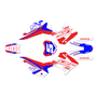 honda crf110f graphics kit 2013-2018 venom series red-blue