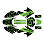 honda crf100 graphics kit 2011-2016 venom series green