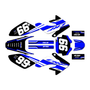honda crf100 graphics kit 2004-2010 viper series blue