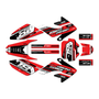 honda crf100 graphics kit 2011-2016 warrior series red