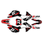 honda crf125f graphics kit 2013-2018 evader series red