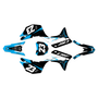 honda crf125f graphics kit 2019-2026 evader series cyan