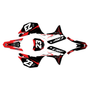 honda crf125f graphics kit 2019-2026 evader series red