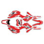 honda crf125f graphics kit 2013-2018 lethal series red