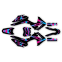 honda crf125f graphics kit 2013-2018 lethal series magenta-shift
