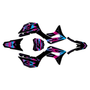 honda crf125f graphics kit 2019-2026 lethal series magenta-shift