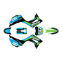honda crf110f graphics kit 2019-2026 evo series green
