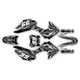 honda crf125f graphics kit 2013-2018 prime series white