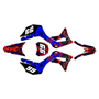 honda crf125f graphics kit 2019-2026 revolt series blue
