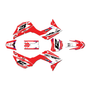 honda crf110f graphics kit 2019-2026 lethal series red