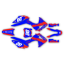 honda crf125f graphics kit 2013-2018 spear series blue-red