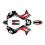honda crf110f graphics kit 2019-2026 lightning series red