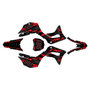 honda crf125f graphics kit 2019-2026 twitch series red