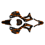 honda crf125f graphics kit 2019-2026 twitch series orange