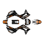 honda crf110f graphics kit 2019-2026 rebel series orange
