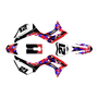 honda crf110f graphics kit 2019-2026 semperfi series red-blue
