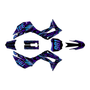 honda crf110f graphics kit 2019-2026 twitch series purple