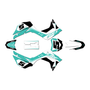 honda crf110f graphics kit 2019-2026 venom series teal