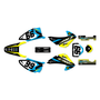 honda crf230f graphics kit 2003-2007 division series cyan-yellow