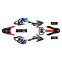 honda crf150f graphics kit 2008-2014 division series blue