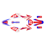 honda crf150f graphics kit 2008-2014 evader series red-blue