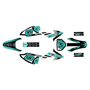 honda crf150f graphics kit 2008-2014 fh series teal