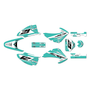 honda crf150f graphics kit 2003-2007 lethal series teal