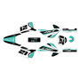 honda crf230f graphics kit 2003-2007 og series teal