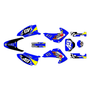 honda crf150f graphics kit 2003-2007 pecker series blue