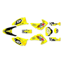 honda crf230f graphics kit 2003-2007 pecker series yellow
