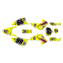 honda crf230f graphics kit 2003-2007 predator series yellow