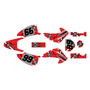honda crf150f graphics kit 2003-2007 predator series red