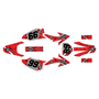 honda crf150f graphics kit 2008-2014 predator series red