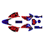 honda crf230f graphics kit 2003-2007 revolt series red-blue